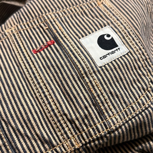 CARHARTT WIP BIB OVERALL STRAIGHT HICKORY - Picture 2 of 11